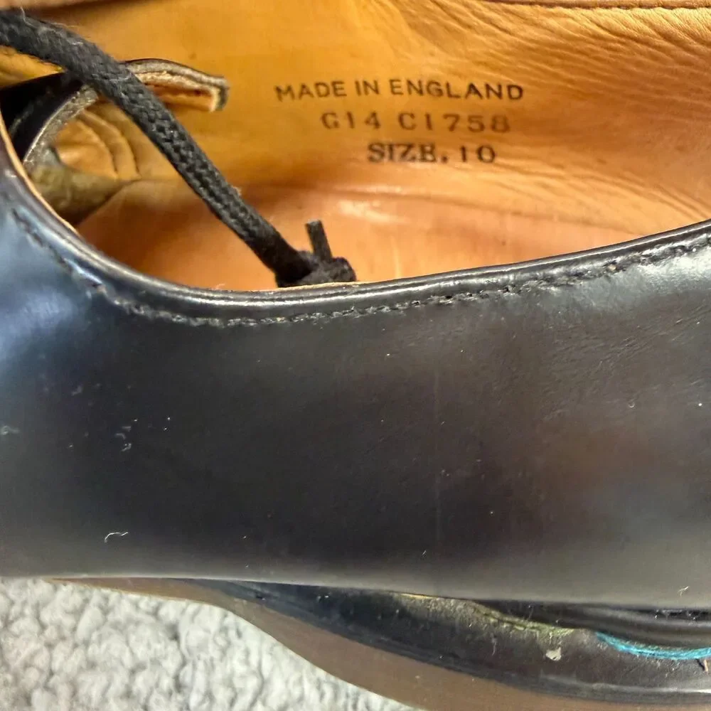 DR MARTENS 1461  Oxford Shoes Mens 10 Black Leather Made in England Streetwear